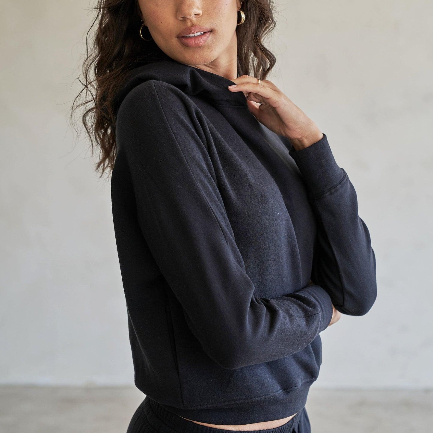 Baikal Dolman Crop Hoodie - eavolu