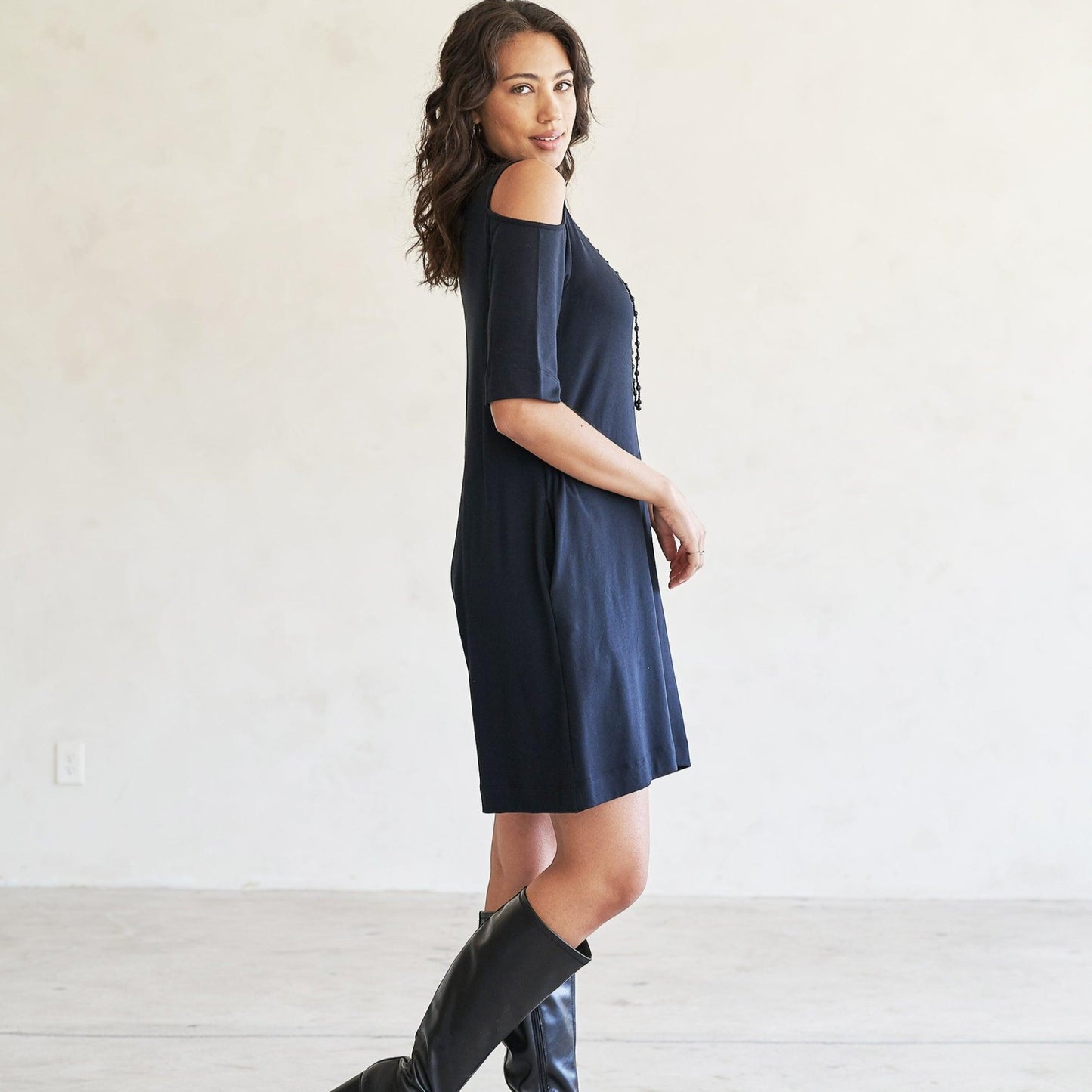 Caspian Cold-Shoulder Tunic/Dress - eavolu