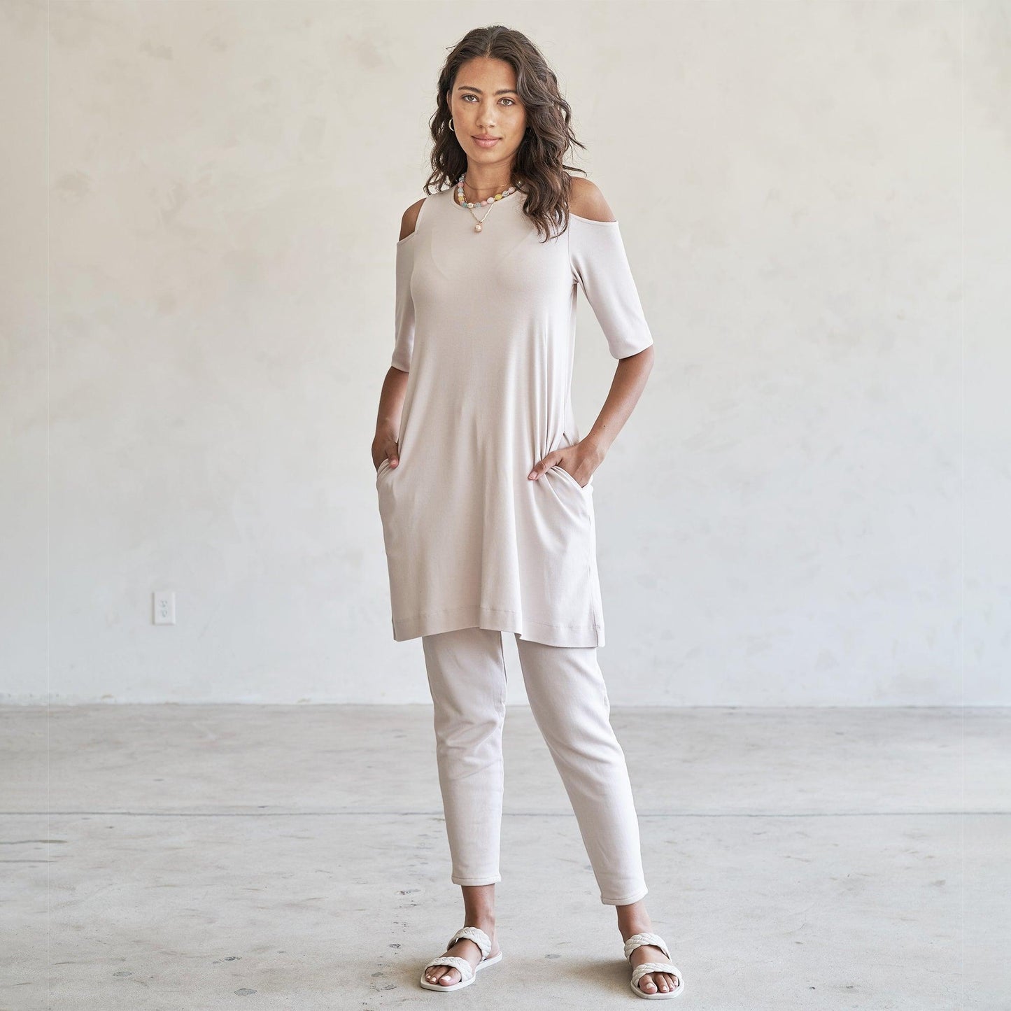 Caspian Cold-Shoulder Tunic/Dress - eavolu