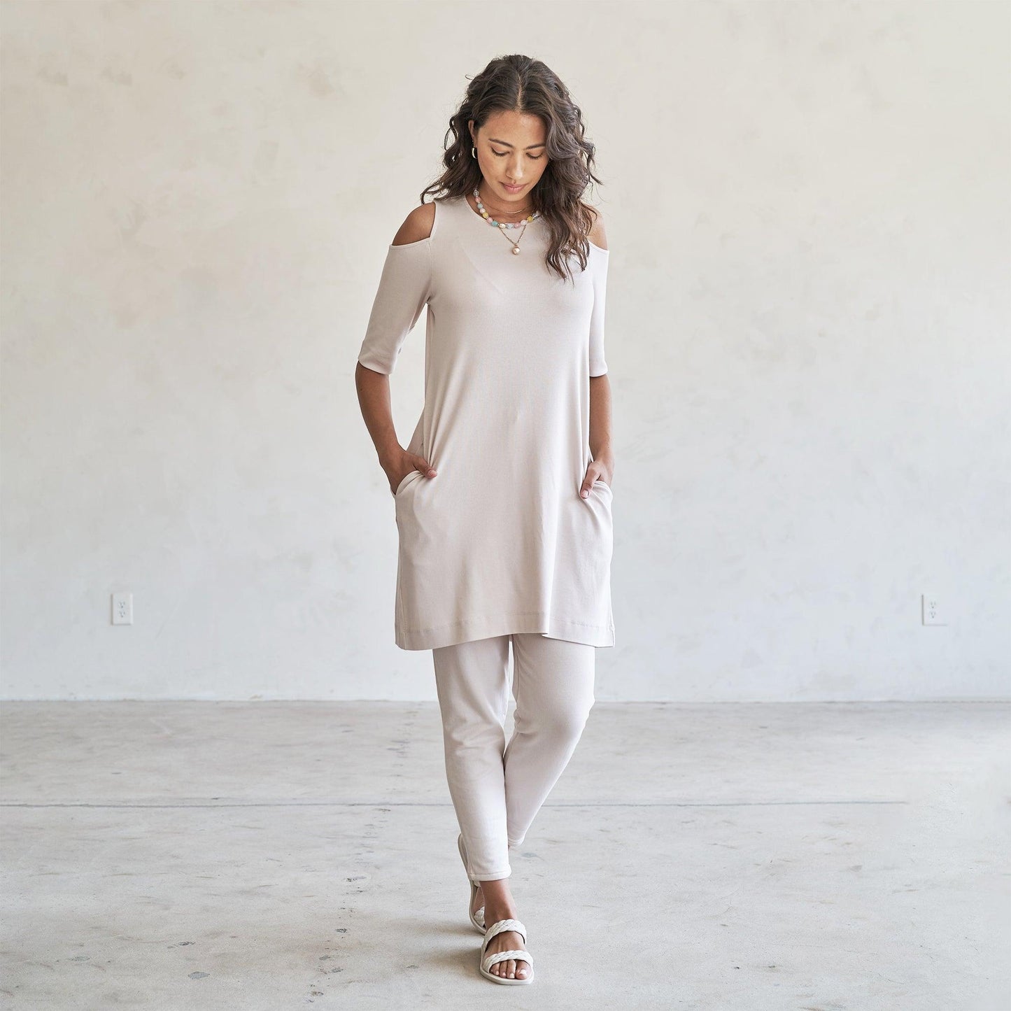 Caspian Cold-Shoulder Tunic/Dress - eavolu