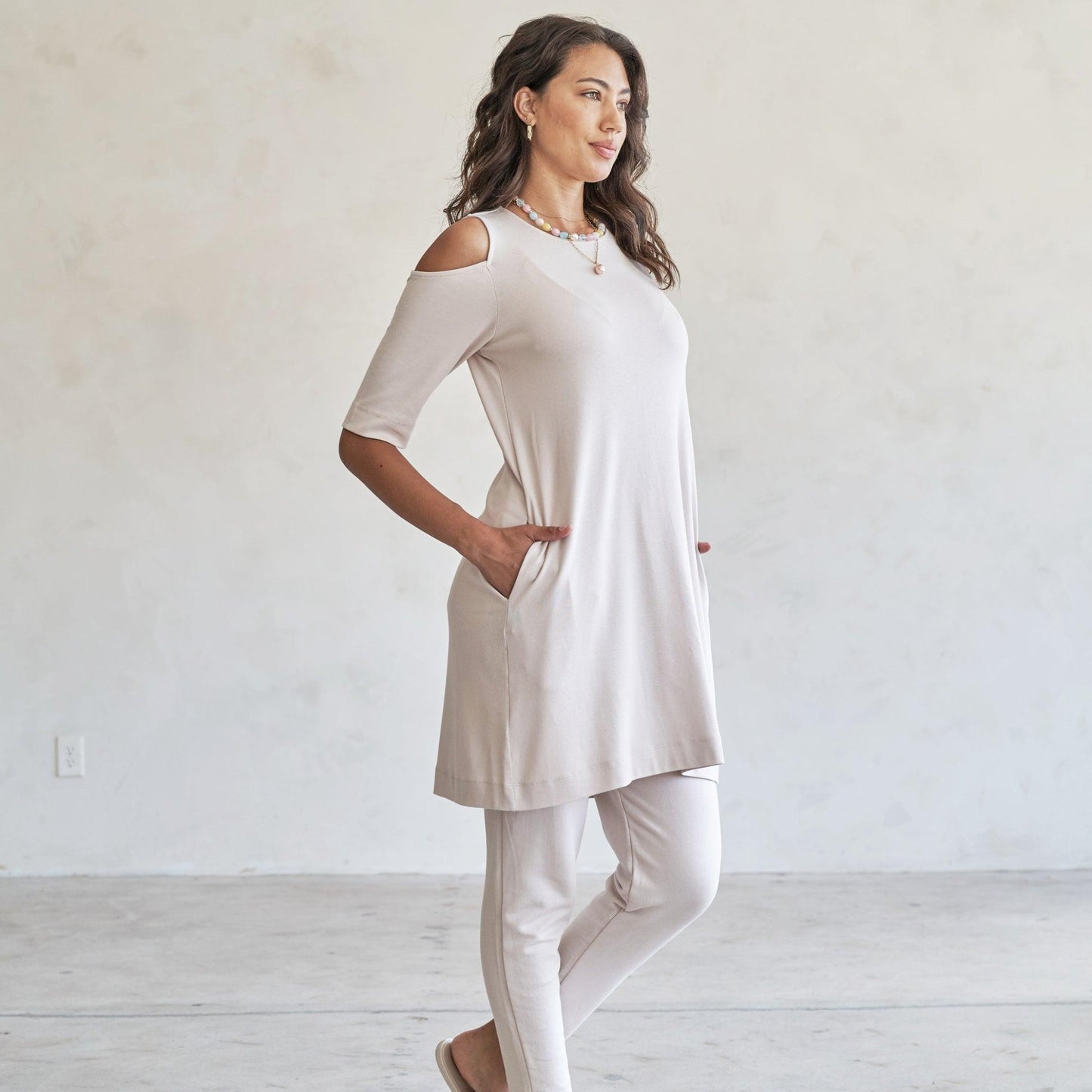 Caspian Cold-Shoulder Tunic/Dress - eavolu