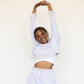 Untamed Off-Shoulder Cropped Sweatshirt - eavolu