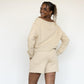 Untamed Off-Shoulder Cropped Sweatshirt - eavolu